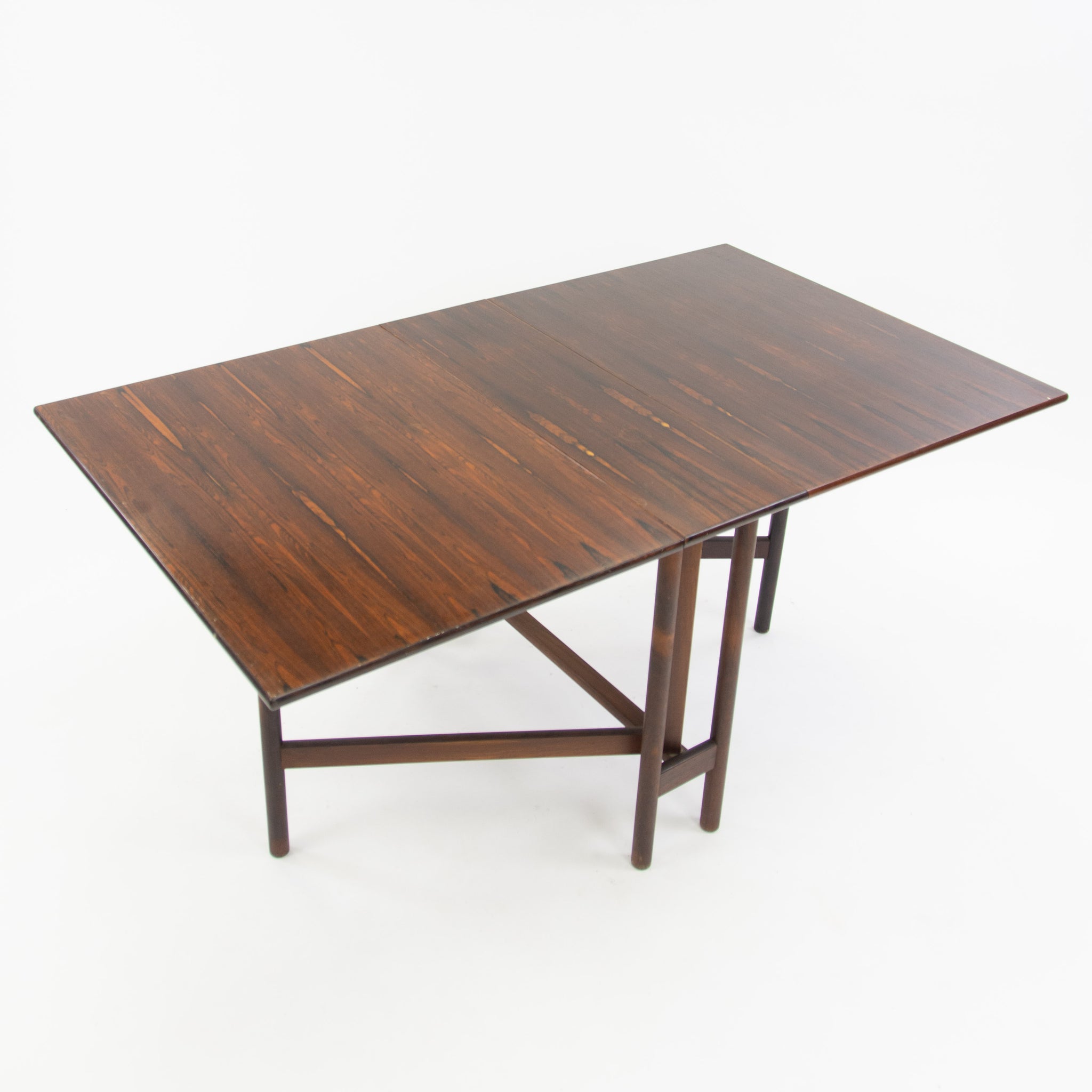 SOLD Brode Blindheim for Sykkylven Mobler Brazilian Rosewood Gateleg Dining Table