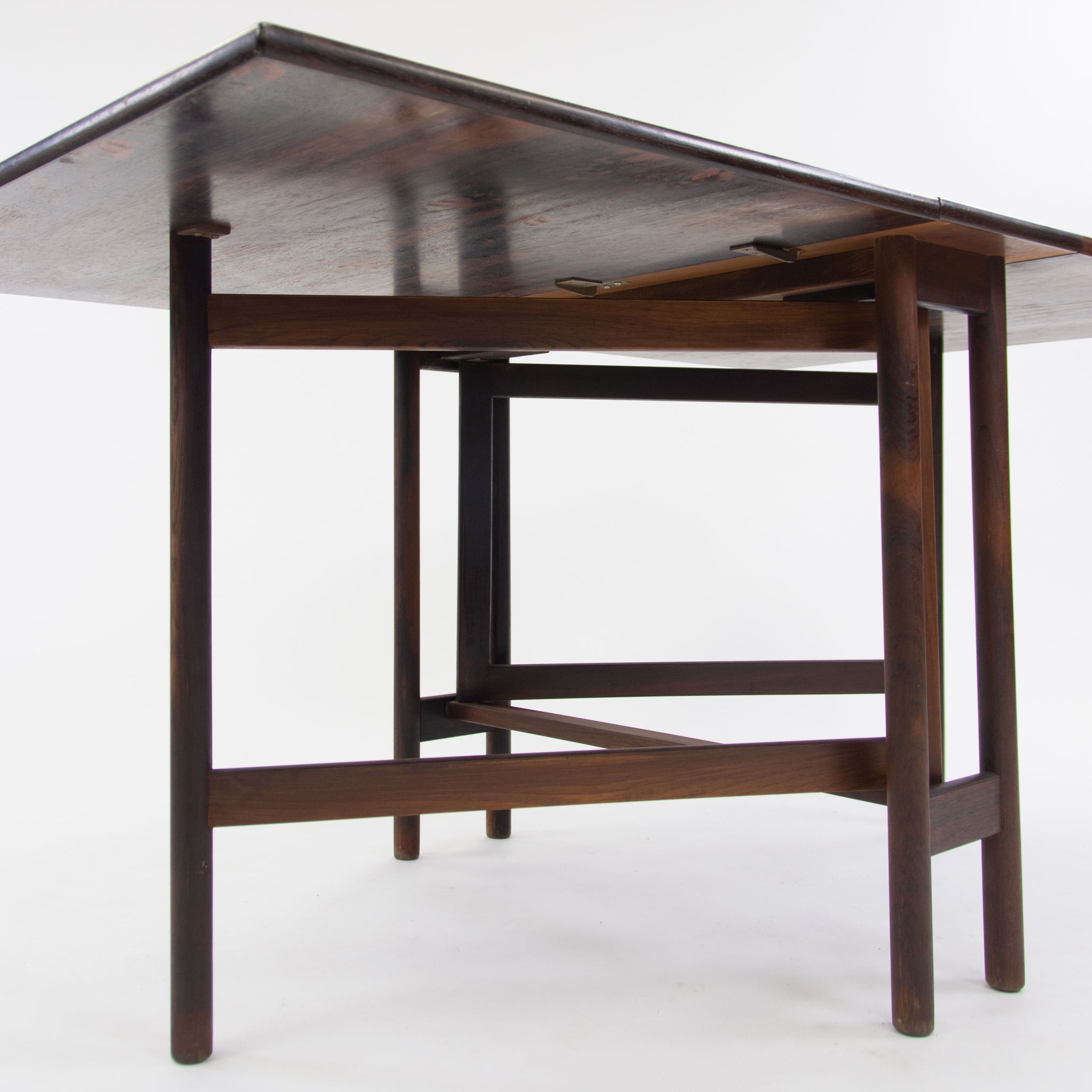SOLD Brode Blindheim for Sykkylven Mobler Brazilian Rosewood Gateleg Dining Table
