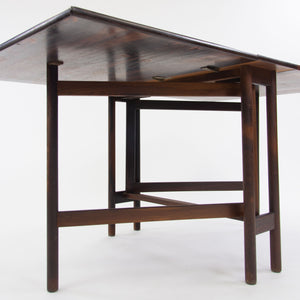 SOLD Brode Blindheim for Sykkylven Mobler Brazilian Rosewood Gateleg Dining Table