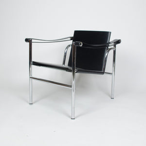 SOLD Authentic Le Corbusier For Cassina LC1 Basculant Lounge Chairs Pair Marked