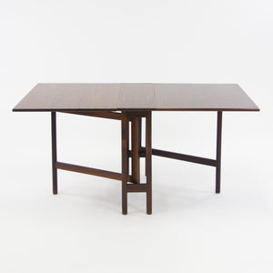 SOLD Brode Blindheim for Sykkylven Mobler Brazilian Rosewood Gateleg Dining Table