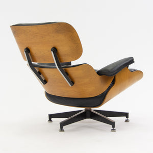 SOLD 1970's Herman Miller Eames Lounge Chair & Ottoman Rosewood 670 671 Black Leather