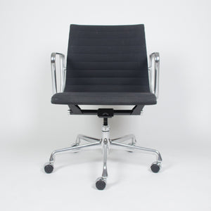 SOLD Eames Herman Miller Aluminum Group Executive Desk Chairs Black Fabric 16 Available