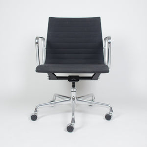 SOLD Eames Herman Miller Aluminum Group Executive Desk Chairs Black Fabric 20 Available