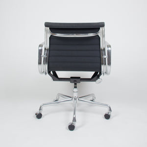 SOLD Eames Herman Miller Aluminum Group Executive Desk Chairs Black Fabric 16 Available