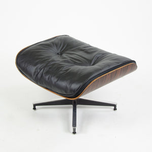 SOLD 1960's Herman Miller Eames Lounge Chair & Ottoman Rosewood 670 671 Black Leather