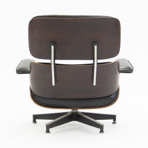 SOLD 1950's Herman Miller Eames Lounge Chair & Ottoman Rosewood 670 671 Black Leather