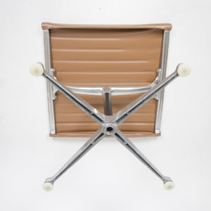 SOLD Eames Herman Miller Aluminum Group Lounge Chair with Ottoman Tan