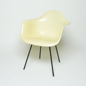 SOLD Eames Zenith Rope Edge Fiberglass Arm Shell Chair Lemon Yellow