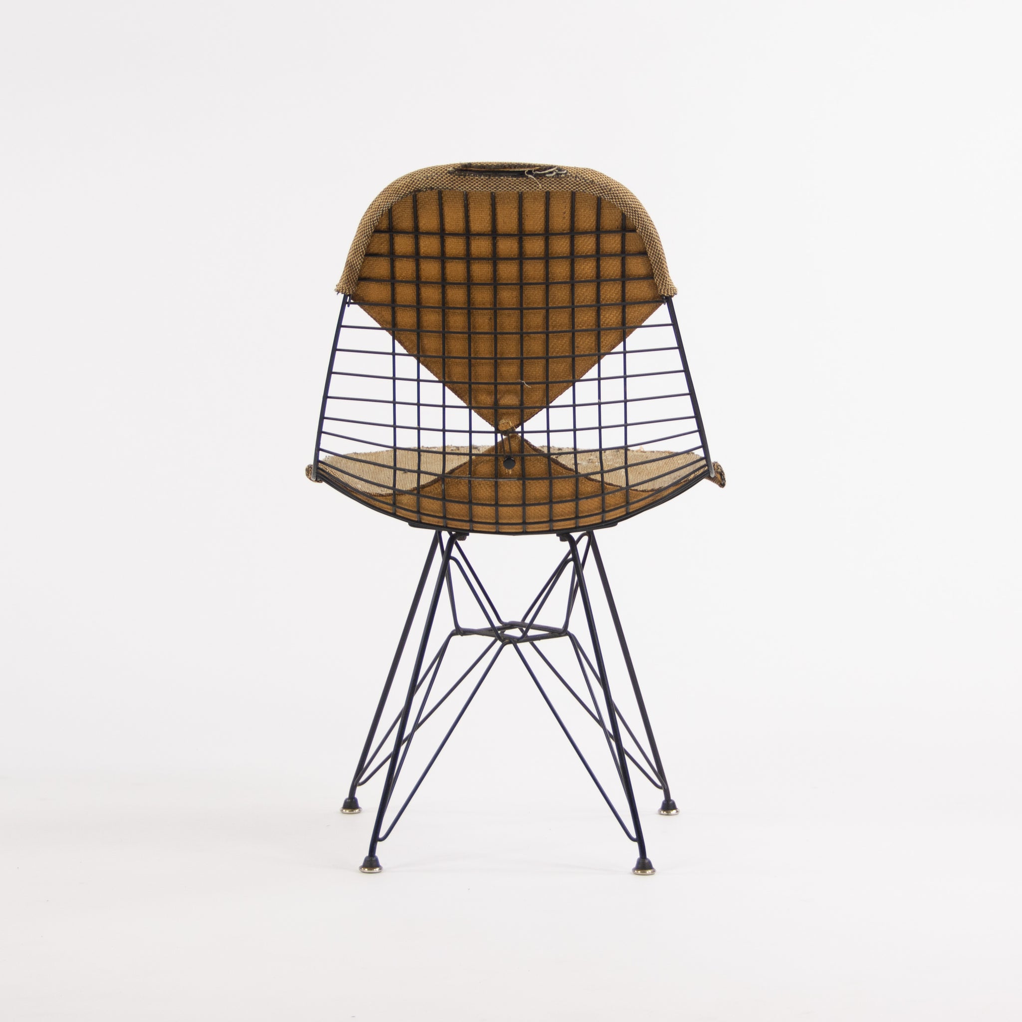 SOLD 1952 Herman Miller Eames Wire Eiffel Tower Chair DKR-2 Original Venice Label