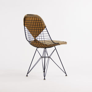 SOLD 1952 Herman Miller Eames Wire Eiffel Tower Chair DKR-2 Original Venice Label