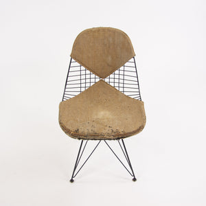 SOLD 1952 Herman Miller Eames Wire Eiffel Tower Chair DKR-2 Original Venice Label