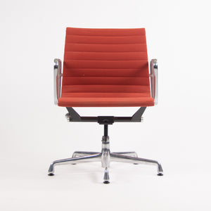 SOLD Herman Miller Eames 2006 Aluminum Group Management Desk Chair Red Orange Fabric