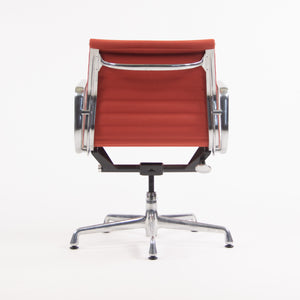 SOLD Herman Miller Eames 2006 Aluminum Group Management Desk Chair Red Orange Fabric
