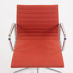 SOLD Herman Miller Eames 2006 Aluminum Group Management Desk Chair Red Orange Fabric