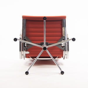 SOLD Herman Miller Eames 2006 Aluminum Group Management Desk Chair Red Orange Fabric