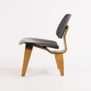 SOLD 1953 Rare Eames Herman Miller LCW Lounge Chair Wood Calico Ash Dual Tone Black