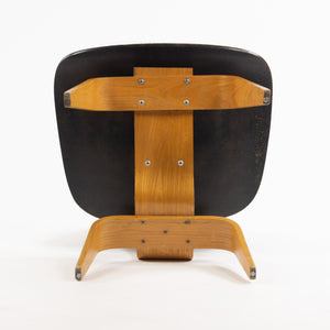 SOLD 1953 Rare Eames Herman Miller LCW Lounge Chair Wood Calico Ash Dual Tone Black