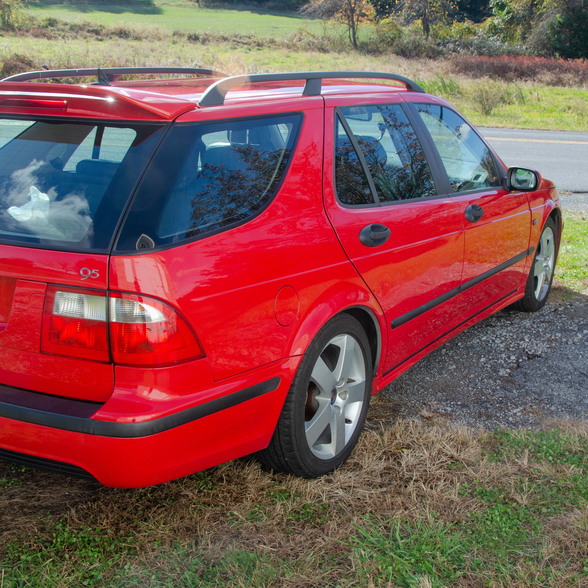 SOLD 2004 Saab 9-5 Hot Aero RARE Estate 5-Speed Manual Laser Red 1 of 11 Produced