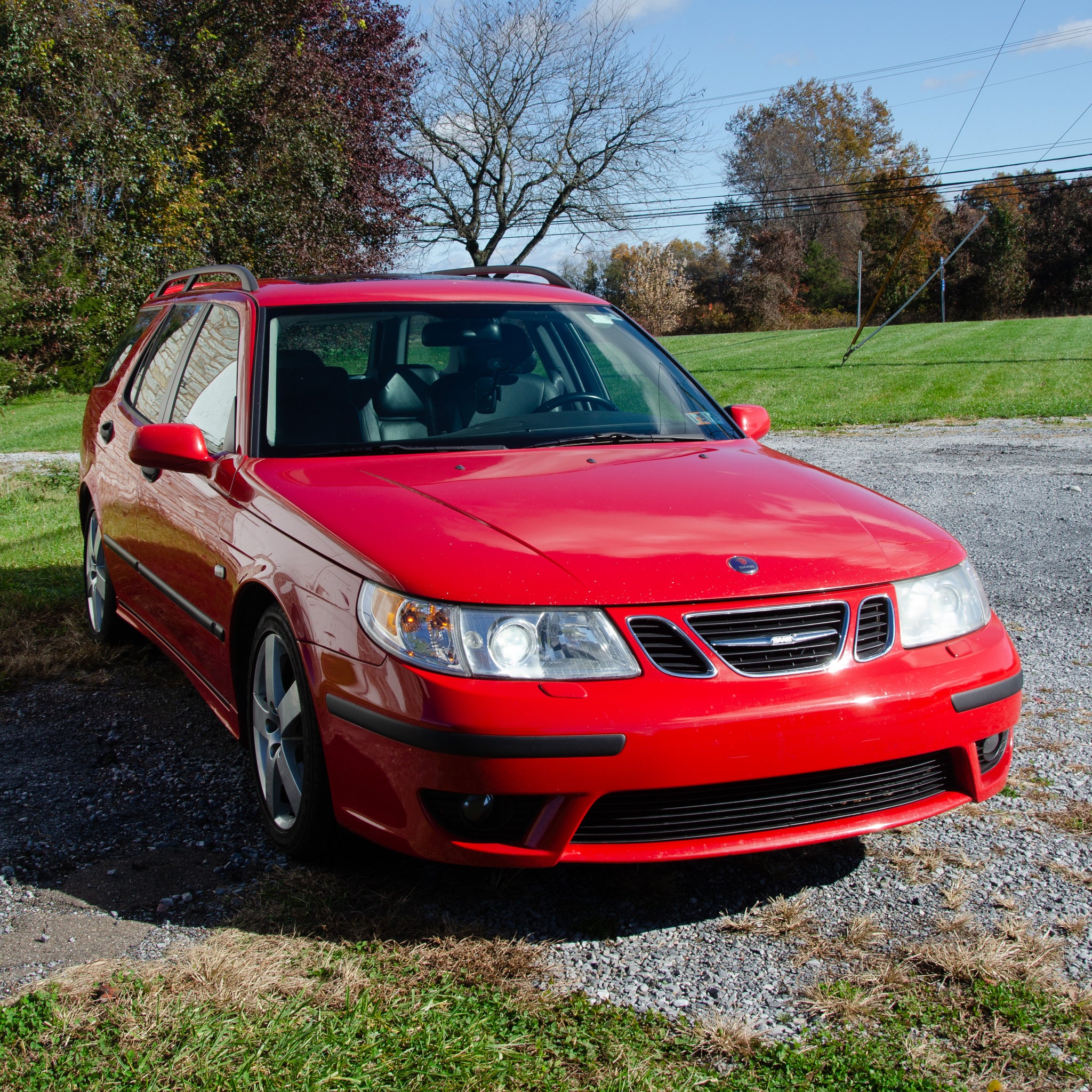 SOLD 2004 Saab 9-5 Hot Aero RARE Estate 5-Speed Manual Laser Red 1 of 11 Produced