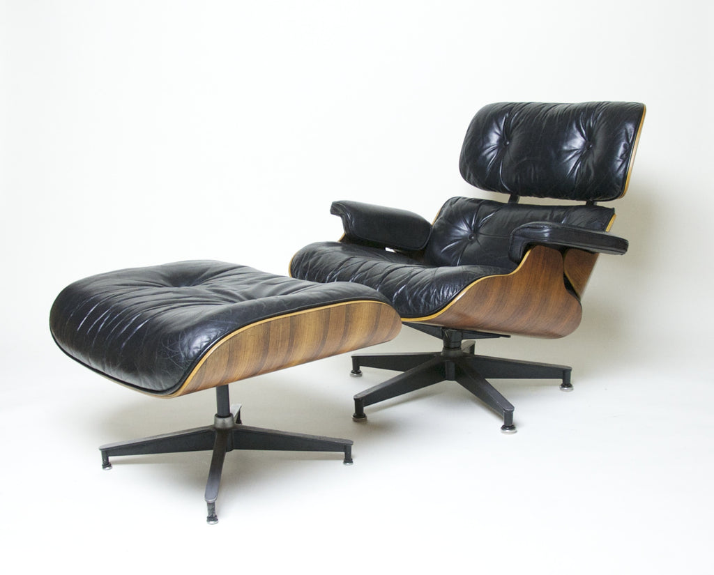 SOLD Herman Miller Eames Lounge Chair & Ottoman Rosewood 670 671