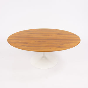 SOLD Eero Saarinen For Knoll 2010 Oval Top 42 Inch Tulip Coffee Table Rosewood White