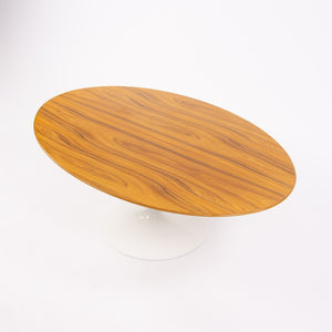 SOLD Eero Saarinen For Knoll 2010 Oval Top 42 Inch Tulip Coffee Table Rosewood White