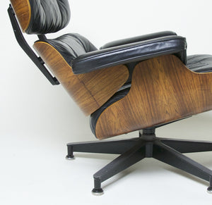 SOLD Herman Miller Eames Lounge Chair & Ottoman Rosewood 670 671
