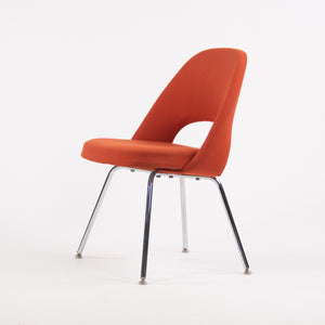 SOLD Knoll Studio 2007 Eero Saarinen Executive Armless Side Chair Red Orange 12 Available