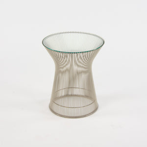 SOLD Knoll Warren Platner Polished Nickel 16 in Side Table Multiples Available