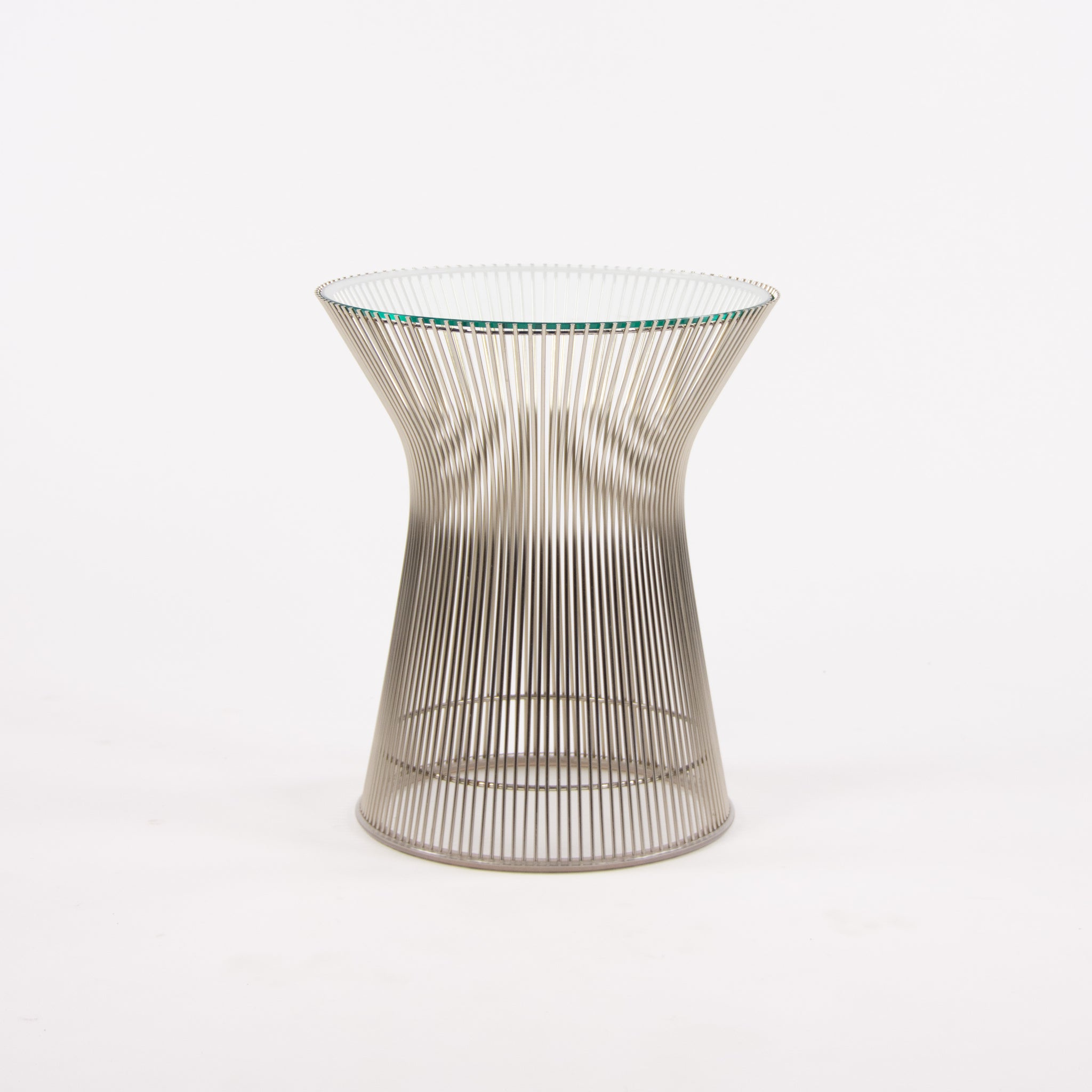 SOLD Knoll Warren Platner Polished Nickel 16 in Side Table Multiples Available