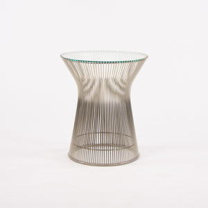 SOLD Knoll Warren Platner Polished Nickel 16 in Side Table Multiples Available