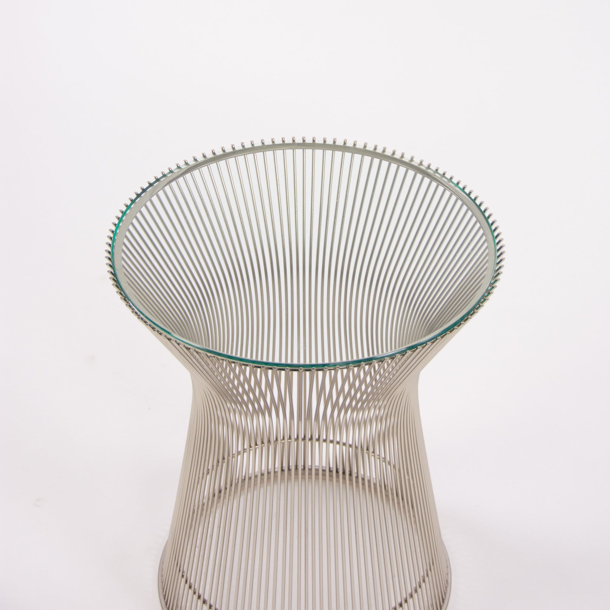 SOLD Knoll Warren Platner Polished Nickel 16 in Side Table Multiples Available