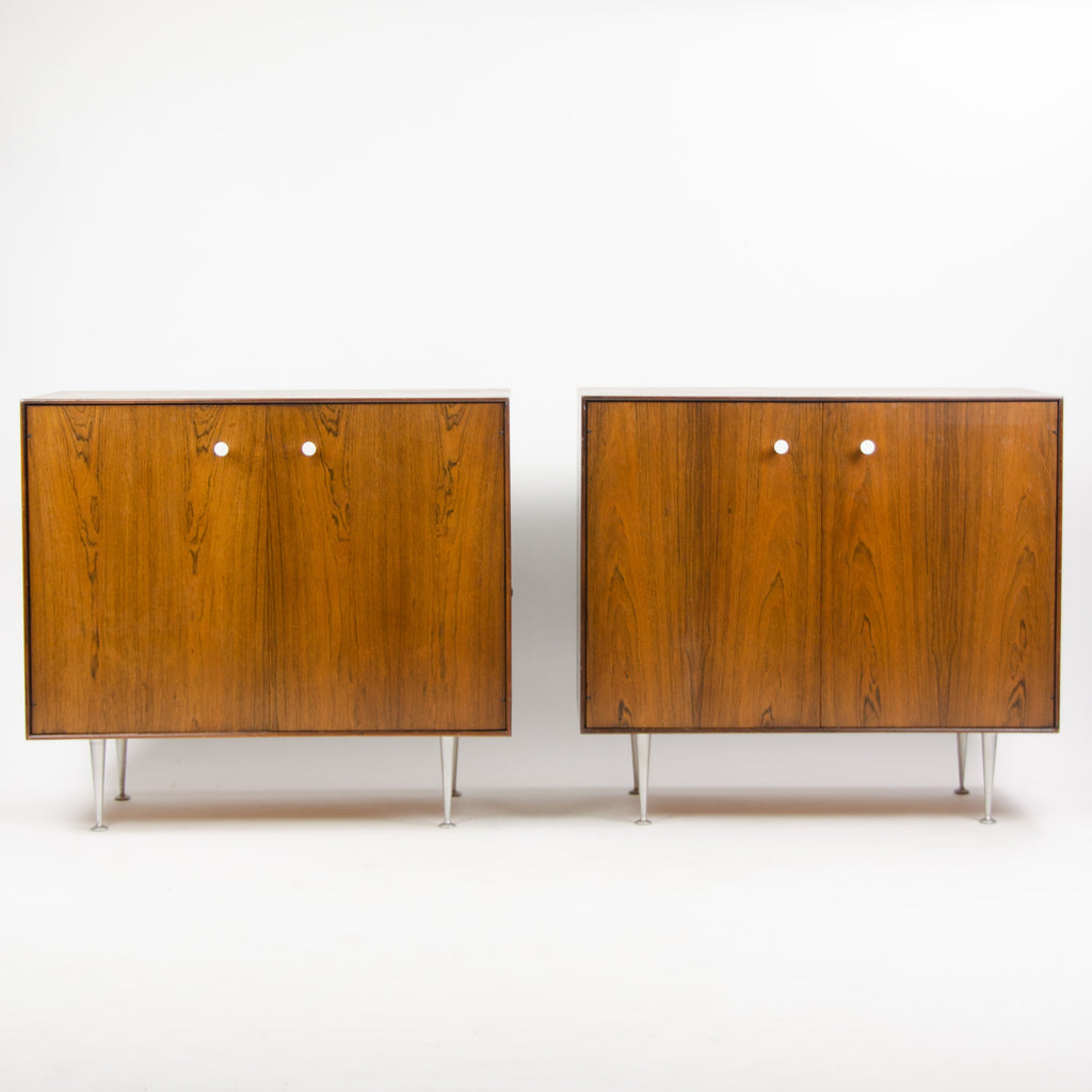 SOLD 1950s George Nelson Herman Miller Thin Edge Rosewood Dresser Cabinet