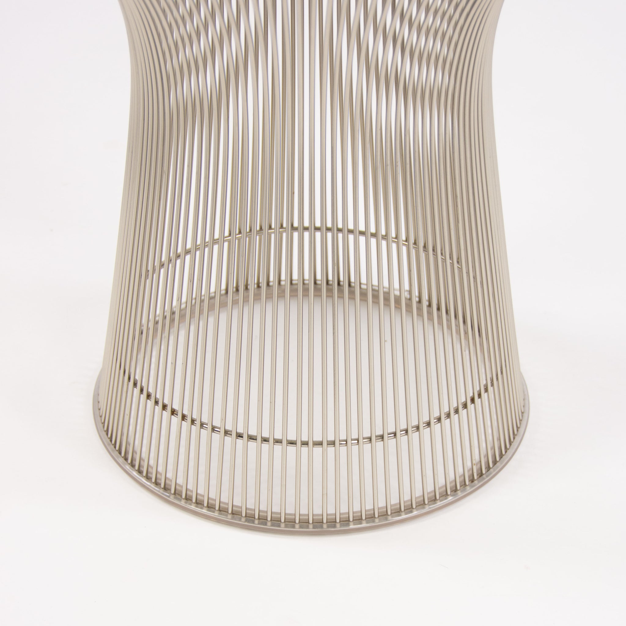 SOLD Knoll Warren Platner Polished Nickel 16 in Side Table Multiples Available