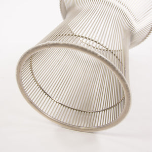 SOLD Knoll Warren Platner Polished Nickel 16 in Side Table Multiples Available