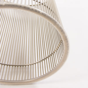 SOLD Knoll Warren Platner Polished Nickel 16 in Side Table Multiples Available