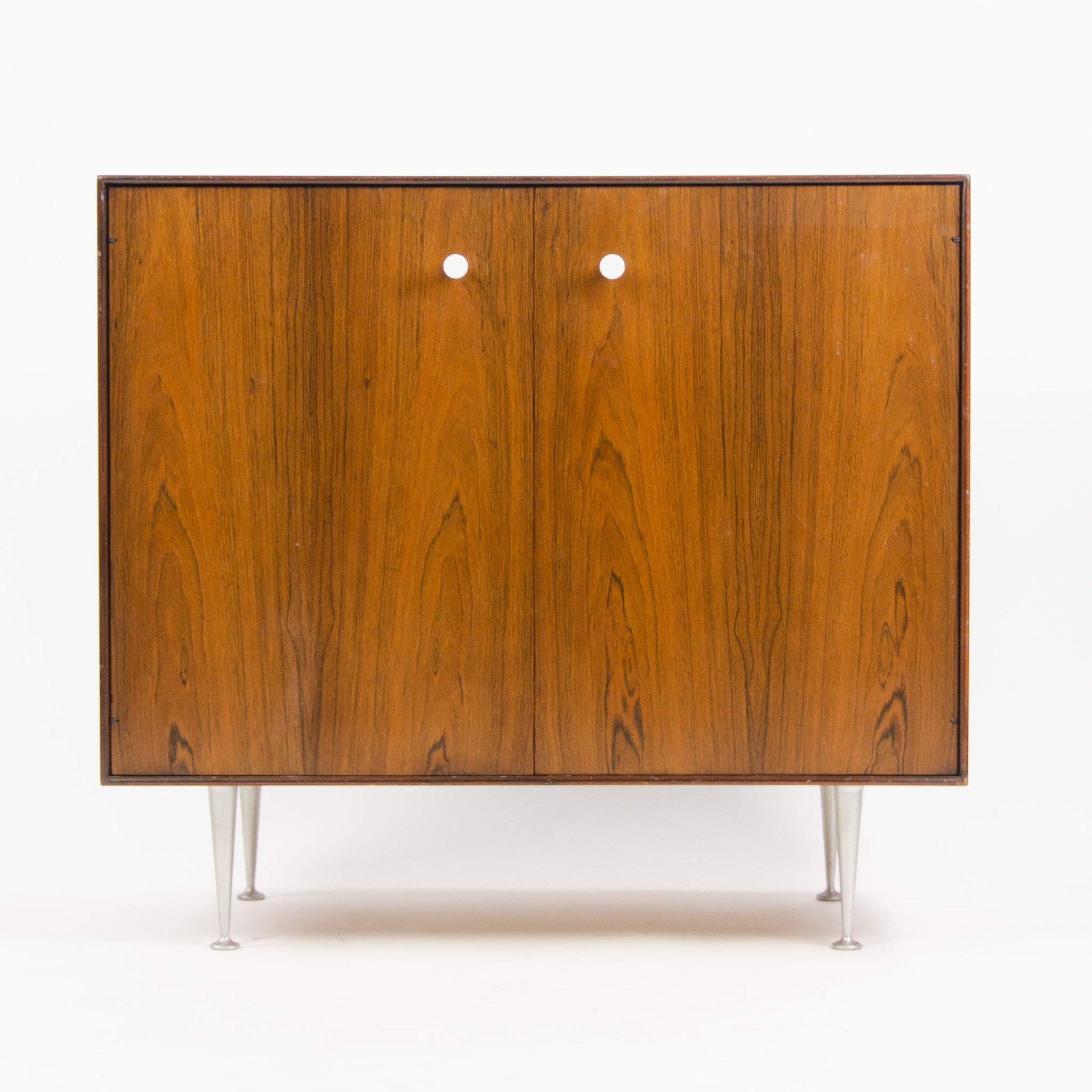 SOLD 1950s George Nelson Herman Miller Thin Edge Rosewood Dresser Cabinet