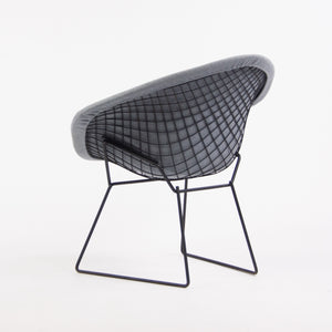 SOLD Knoll International Vintage Harry Bertoia Wire Diamond Chair Blue Frame Full Pad