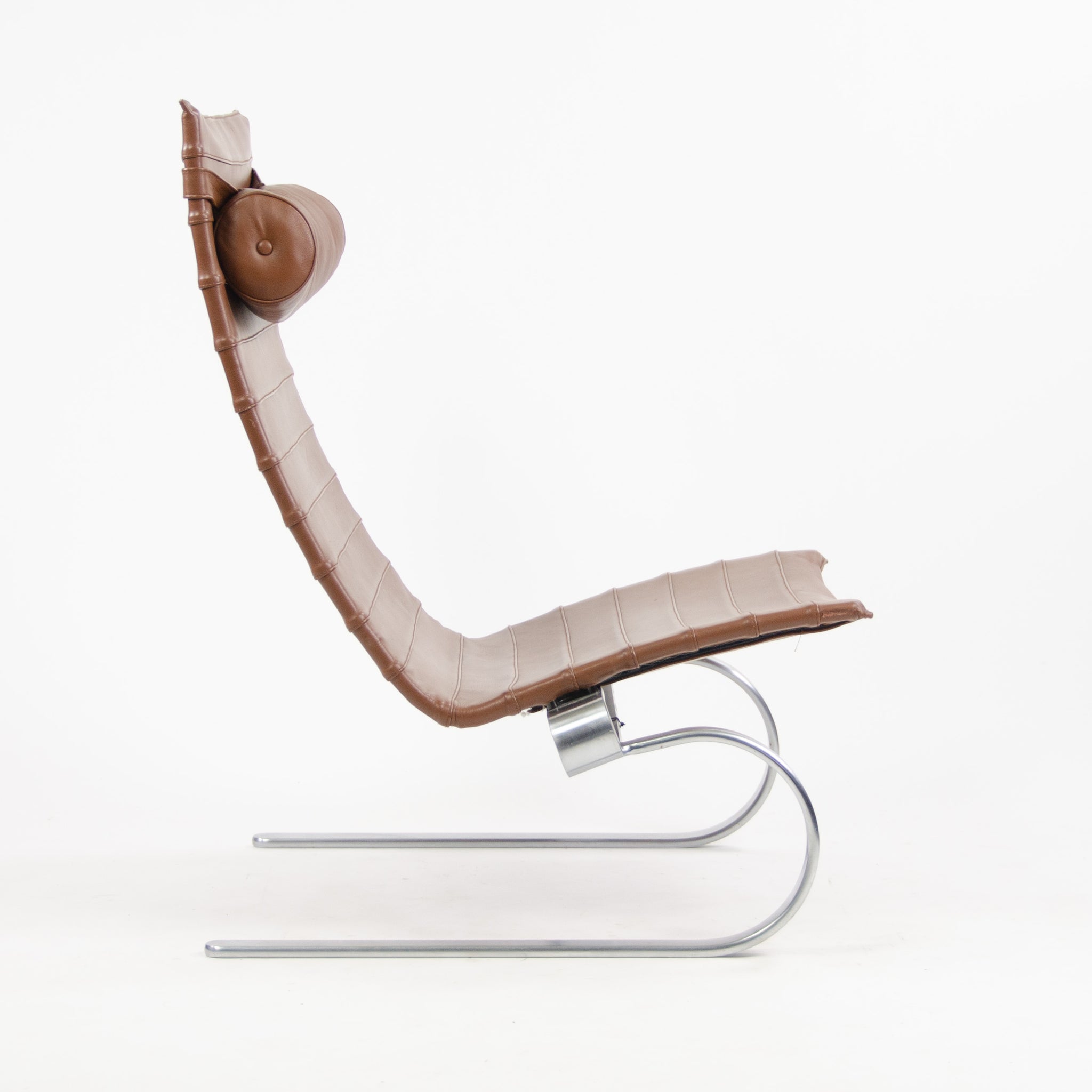 SOLD Fritz Hansen Poul Kjaerholm PK20 Leather Lounge Chairs