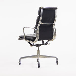SOLD 1976 Vintage Black Eames Herman Miller High Back Soft Pad Aluminum Group Chair