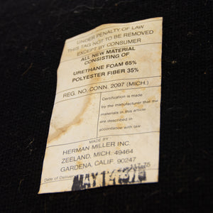 SOLD 1976 Vintage Black Eames Herman Miller High Back Soft Pad Aluminum Group Chair