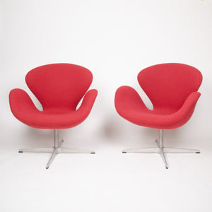 SOLD Arne Jacobsen for Fritz Hansen Denmark Swan Chairs Knoll Studio (2x)