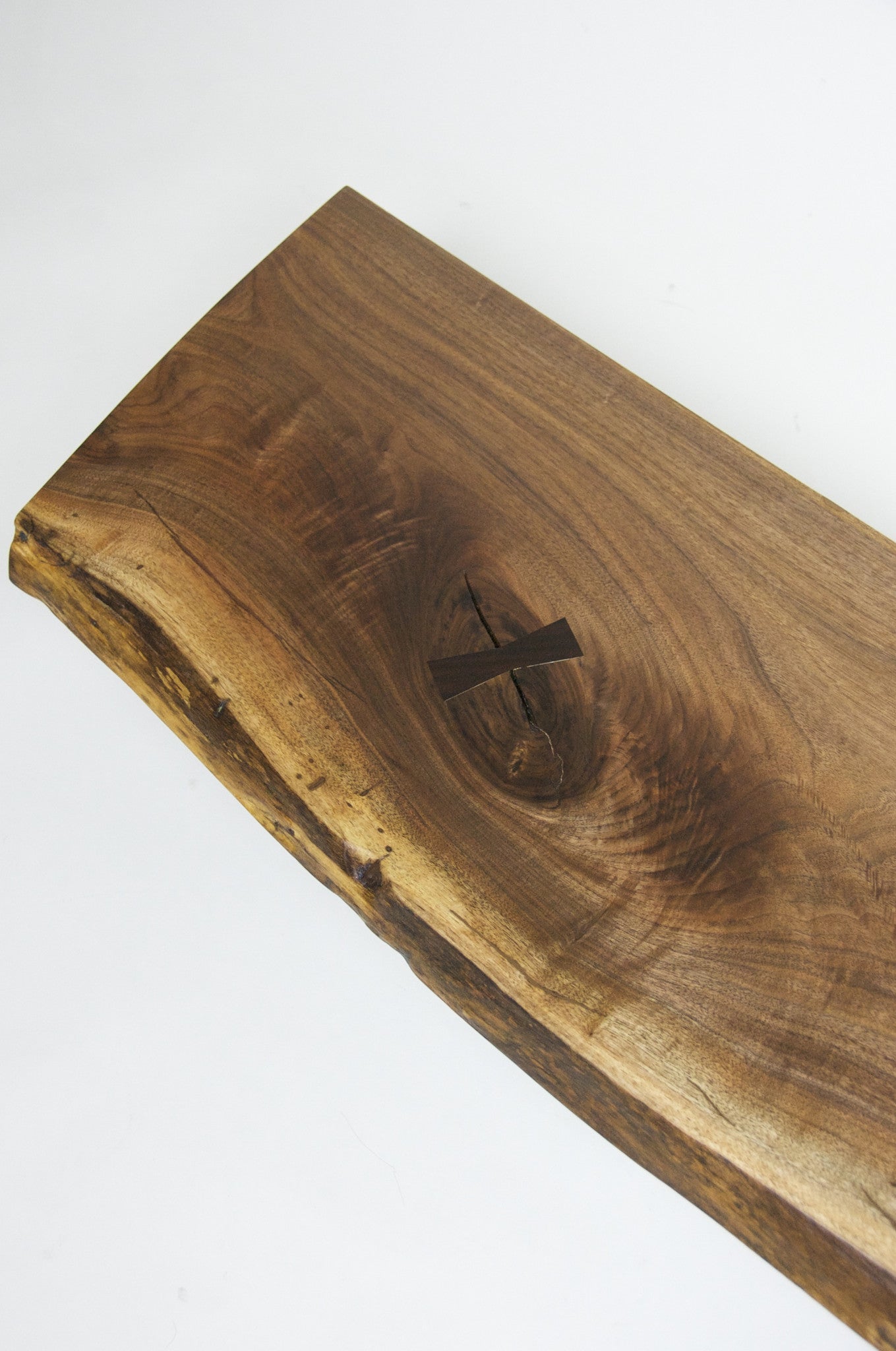 SOLD Authentic George Nakashima Studio Mira Nakashima Hanging 2-Drawer Shelf Black Walnut #2