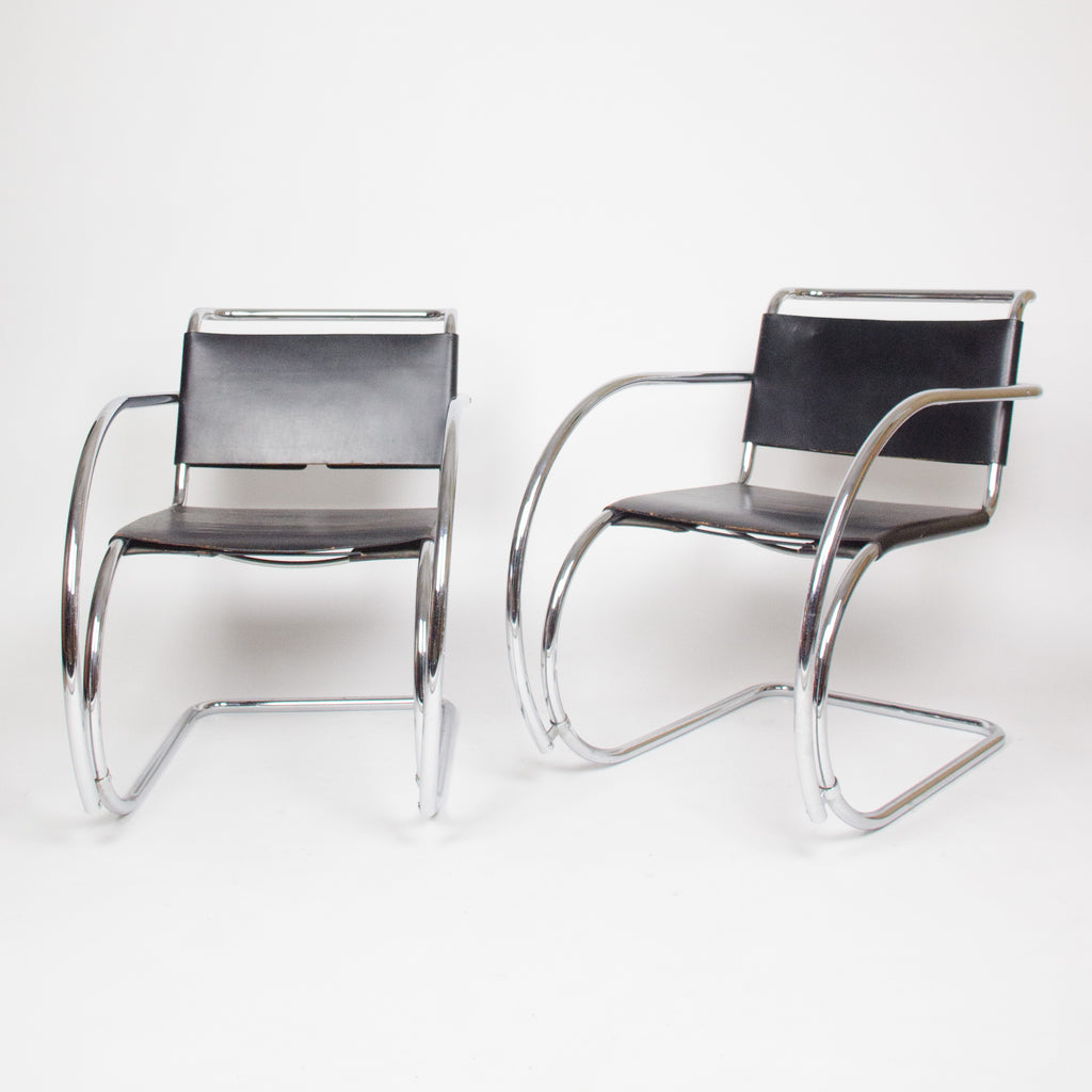 SOLD Knoll International Mies Van Der Rohe MR20 Lounge Armchairs