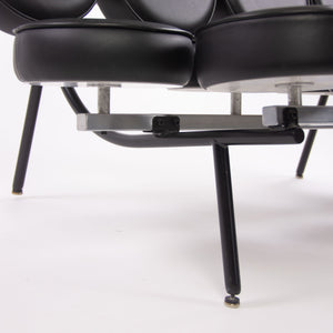 SOLD 2000's Original George Nelson Herman Miller Marshmallow Sofa Black Upholstery