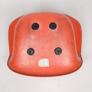 SOLD 1960's Eames Herman Miller Red / Orange Fiberglass Shell Chairs Arm Shells (3x)