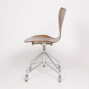 SOLD Arne Jacobsen 3117 for Fritz Hansen Denmark Rolling Desk Chair Vintage Original