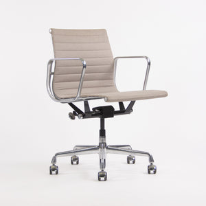 SOLD Herman Miller Eames 2010 Low Aluminum Group Management Desk Chair Tan Fabric