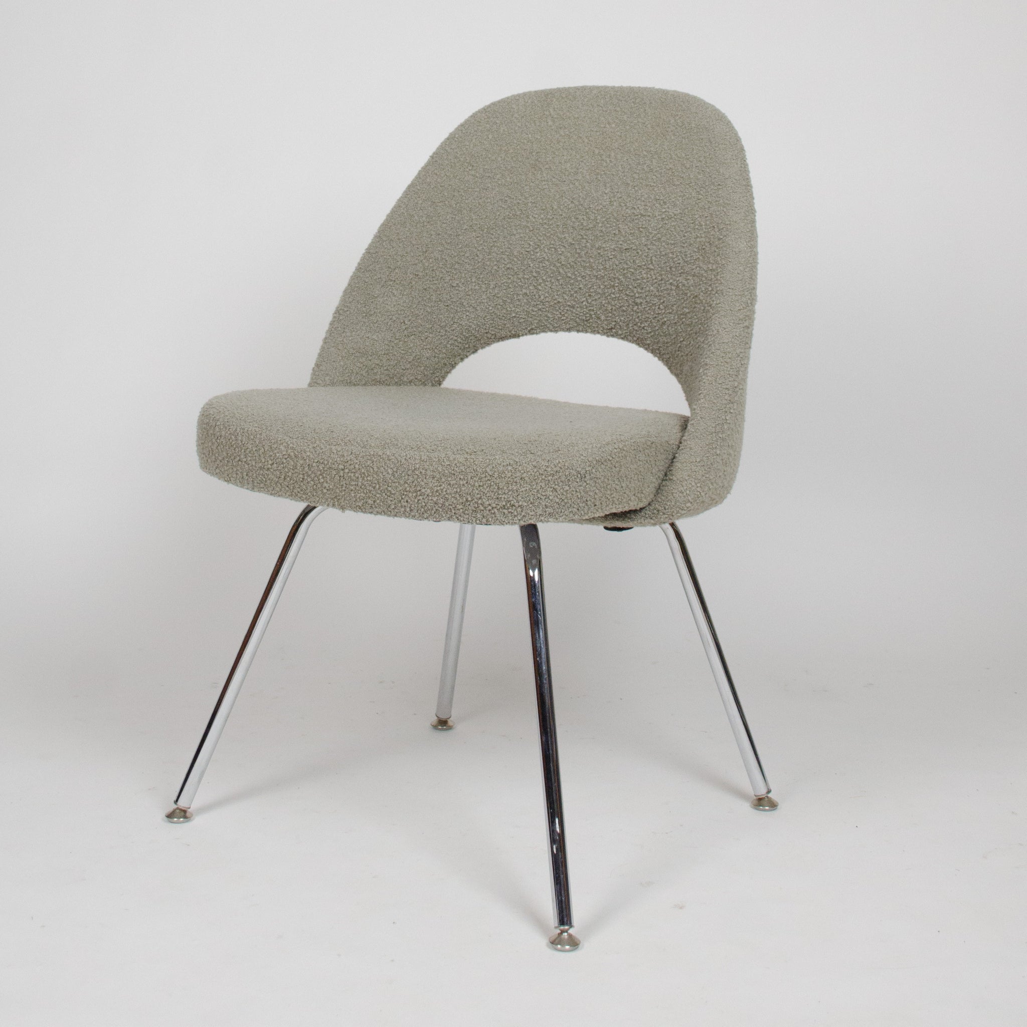 SOLD Knoll International Eero Saarinen Armless Executive Side Chair Metal Legs 2x